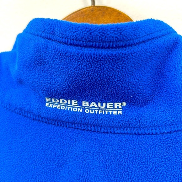 Eddie Bauer Quarter-Zip Pullover Men's Large Pocket Fleece Walk Hike Run Outdoor - Picture 6 of 8